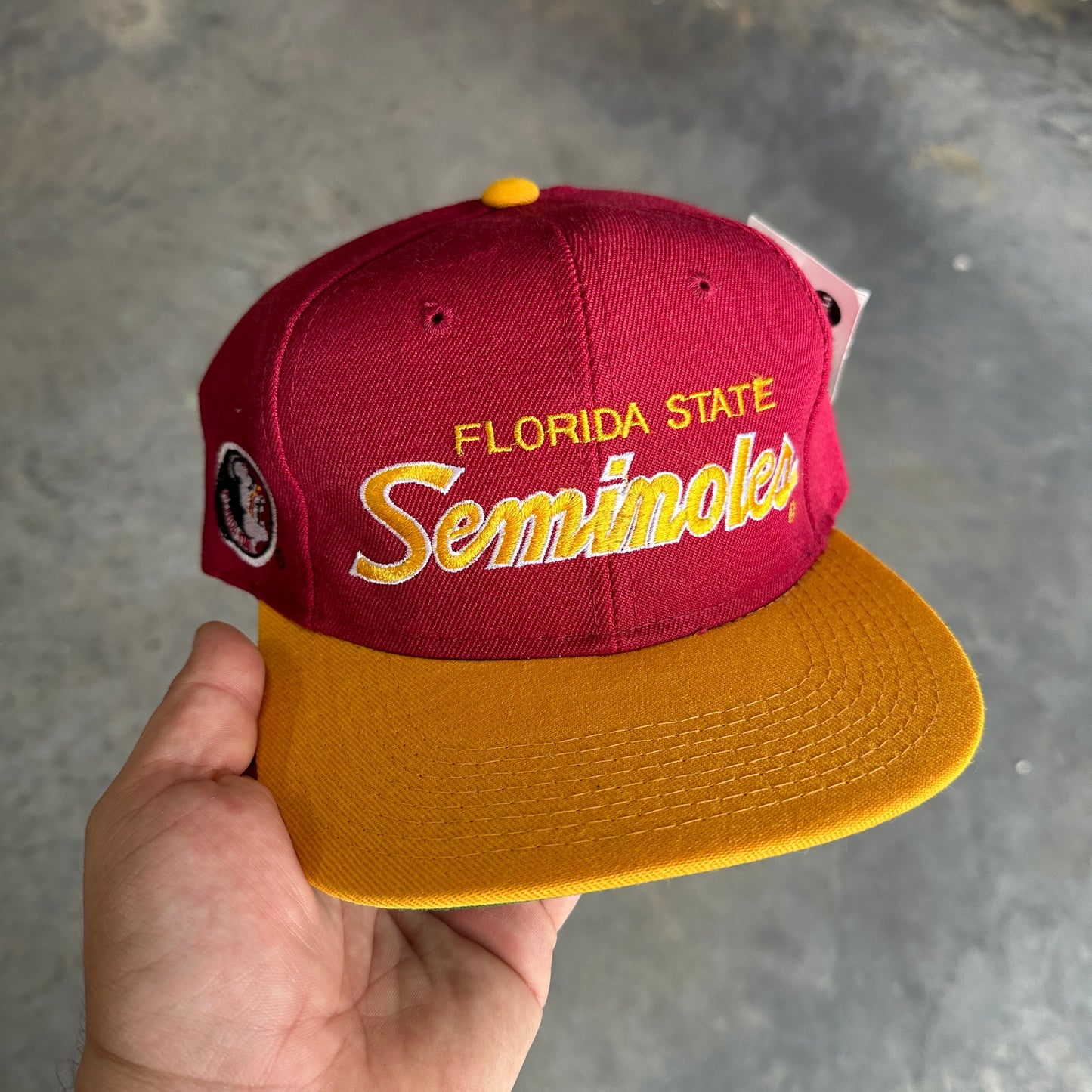 FSU Sports Specialties Double Line Script Hat NWT