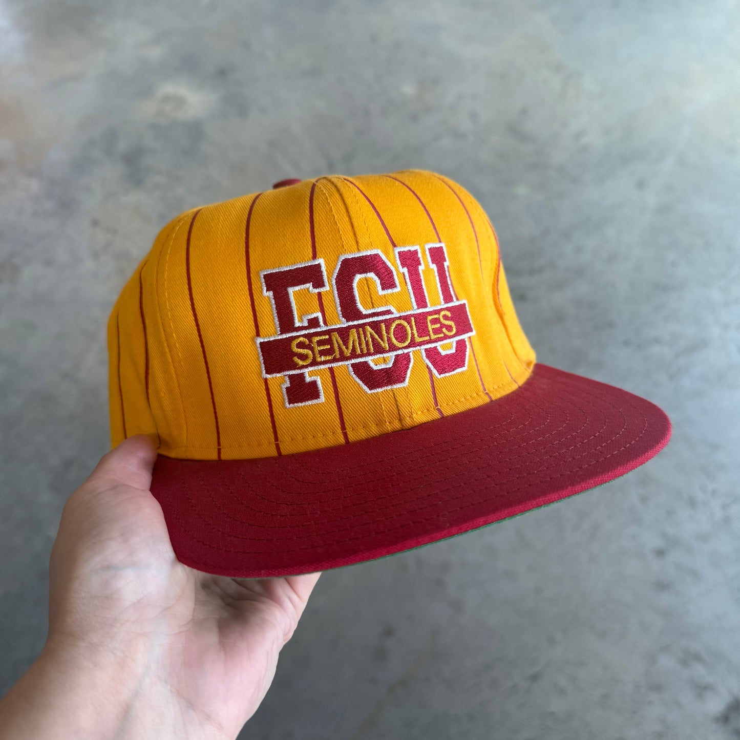 FSU Seminoles Pinstripe Gold Hat