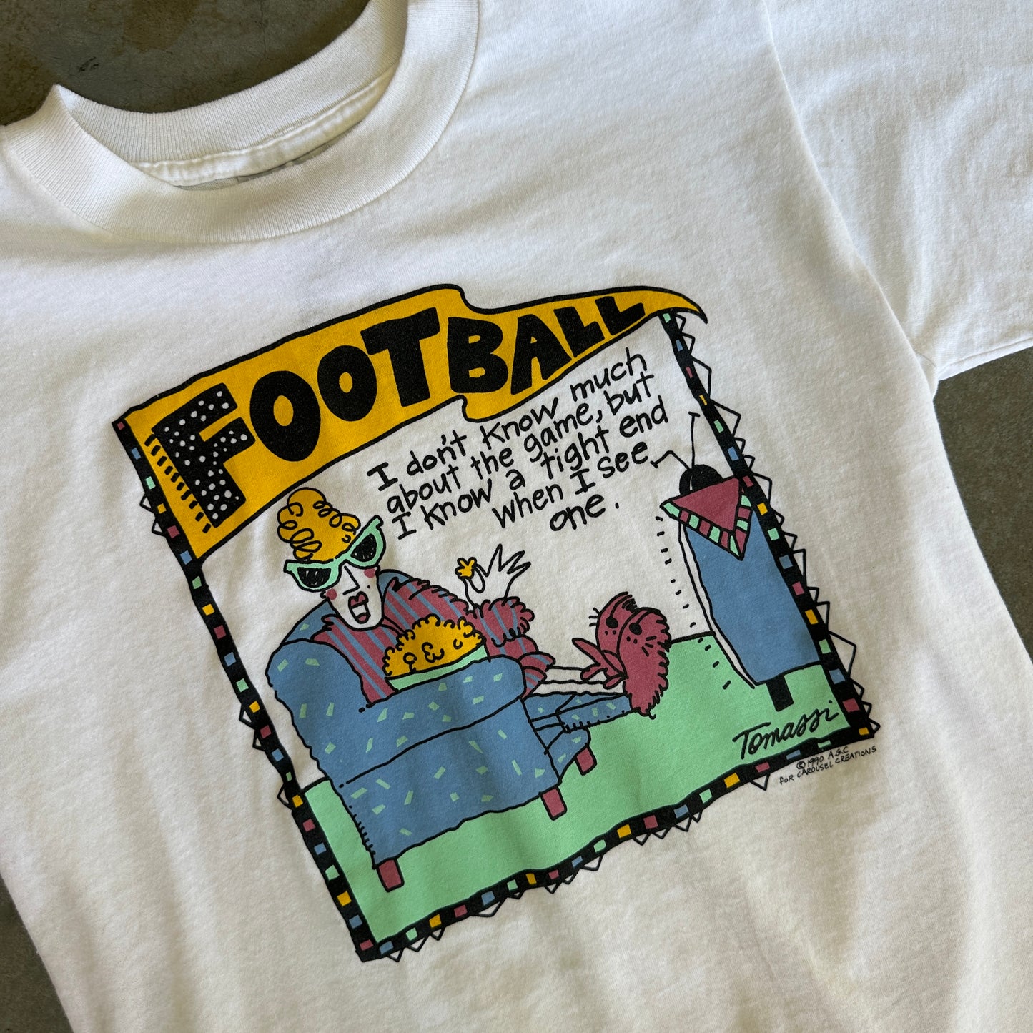 1990 Football Grandma Shirt - S