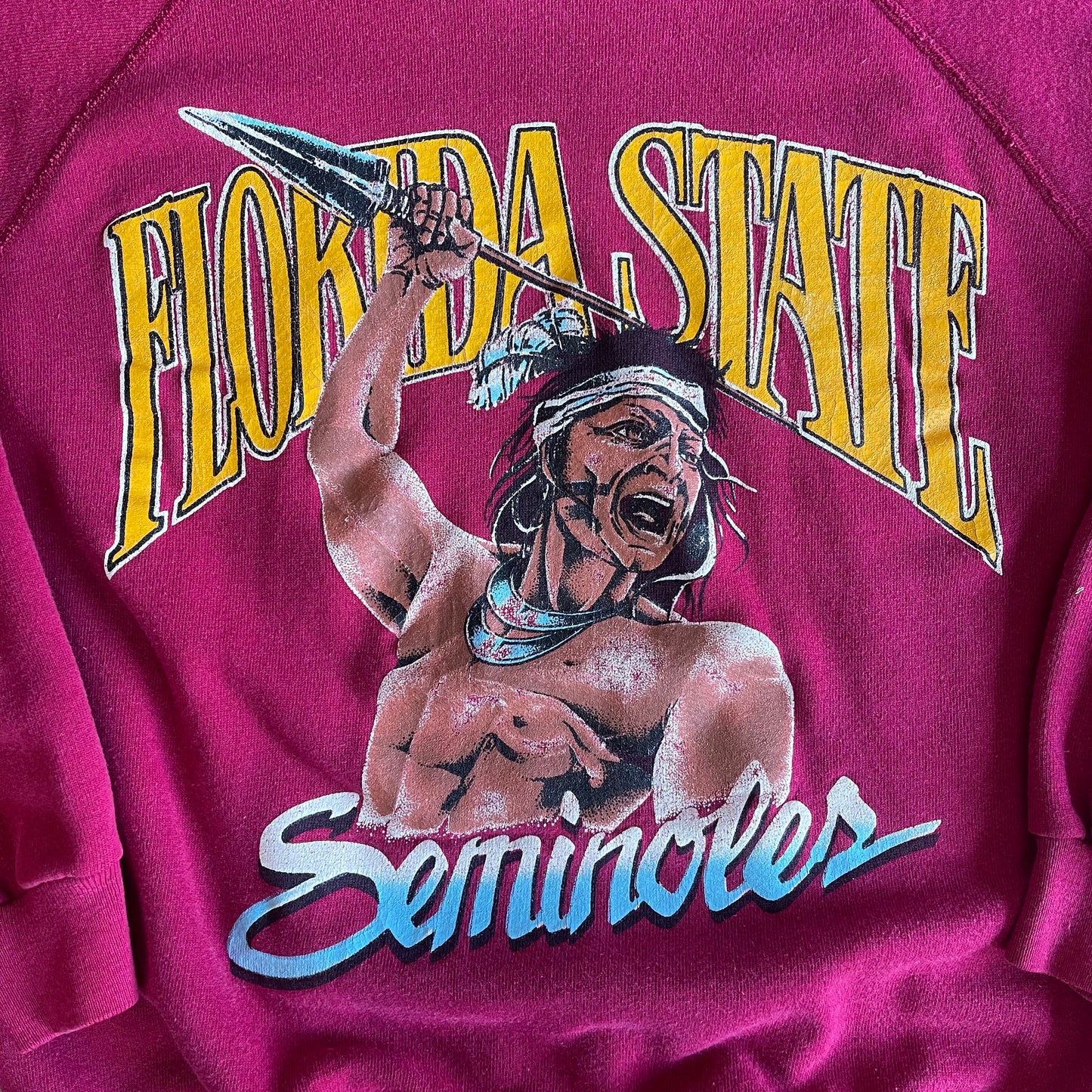 FSU Hanes Cartoon Sweatshirt - Small