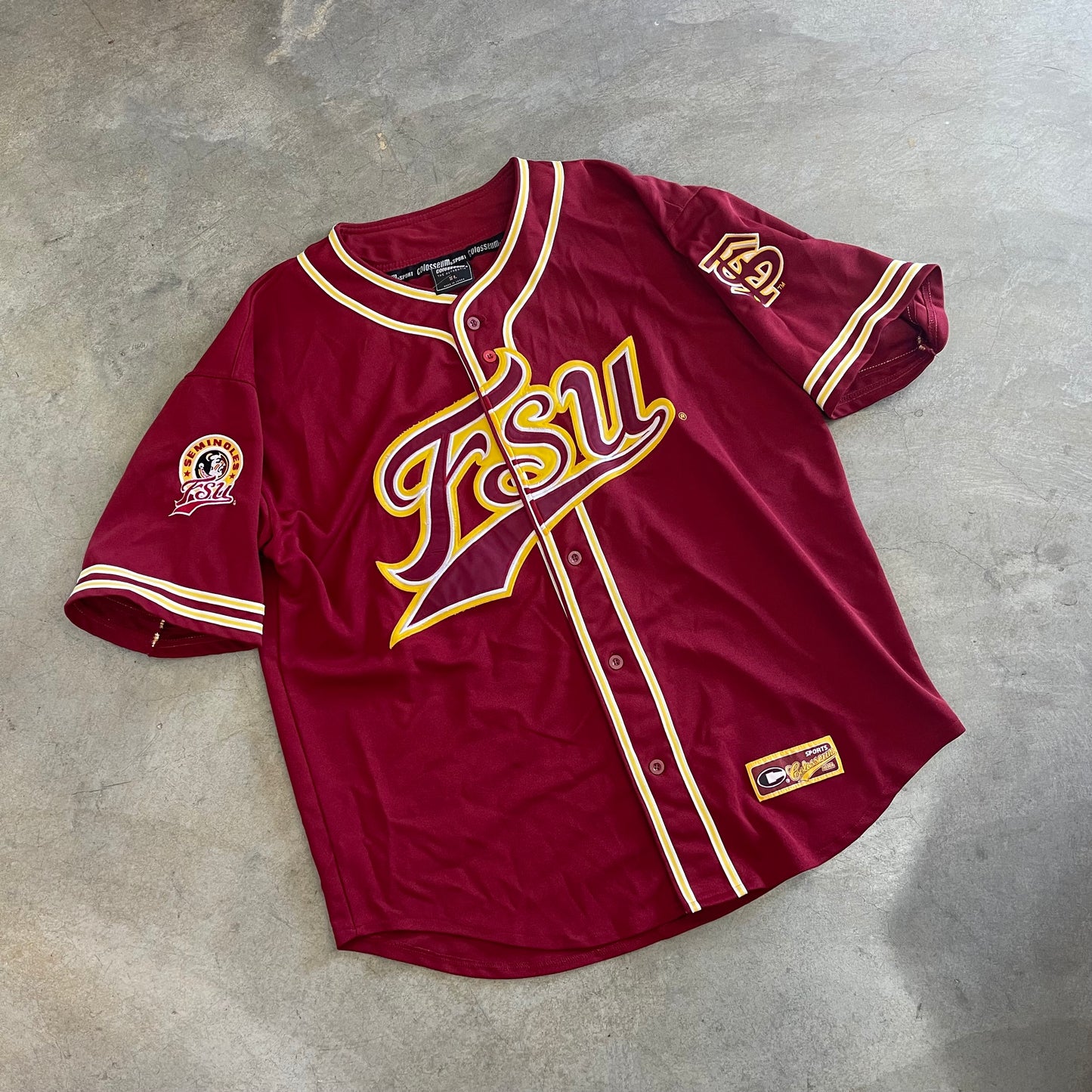 FSU Colosseum Baseball Jersey
