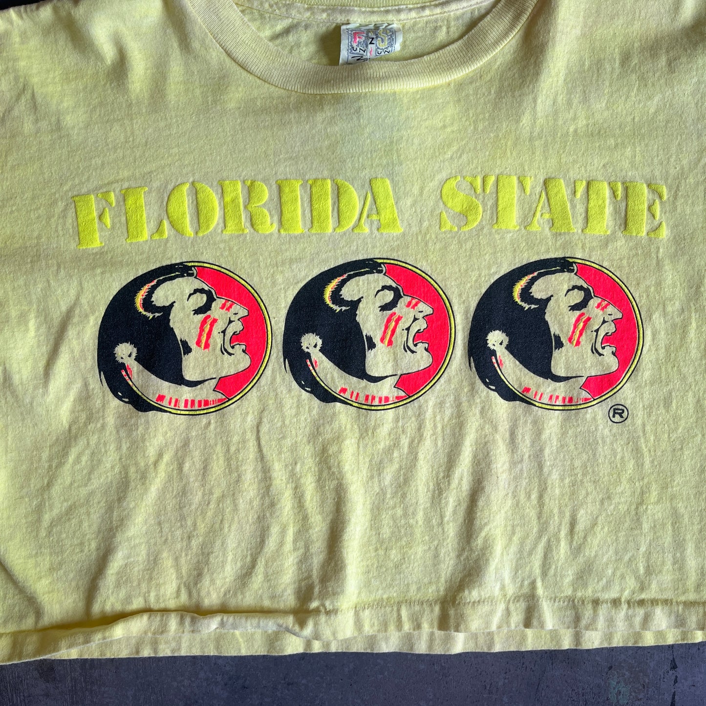 FSU Neon Crop Top