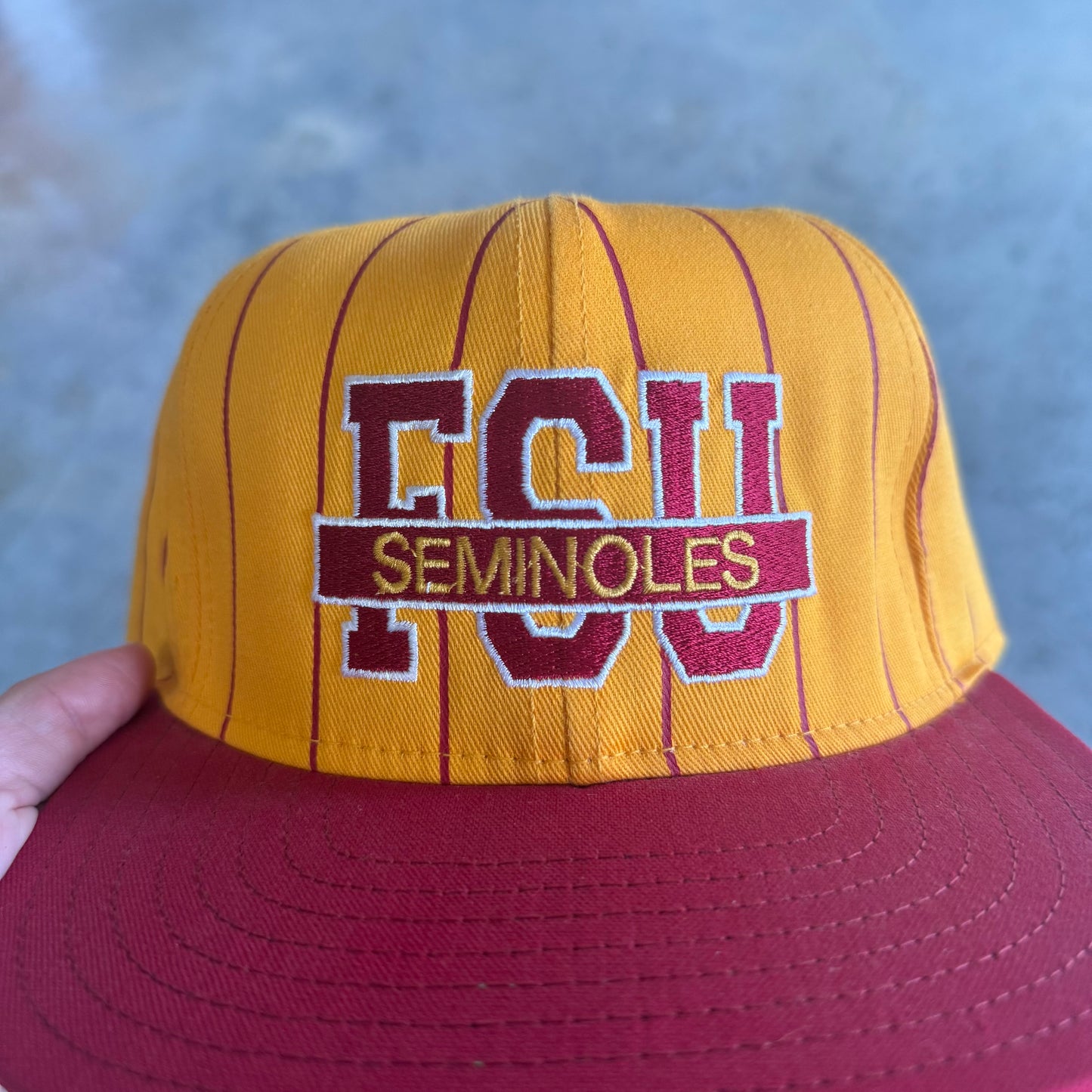 FSU Seminoles Pinstripe Gold Hat