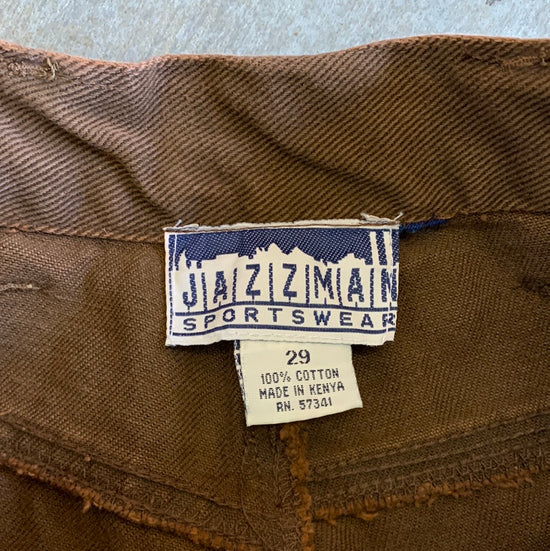 Brown Jazzman Denim Shorts - 26