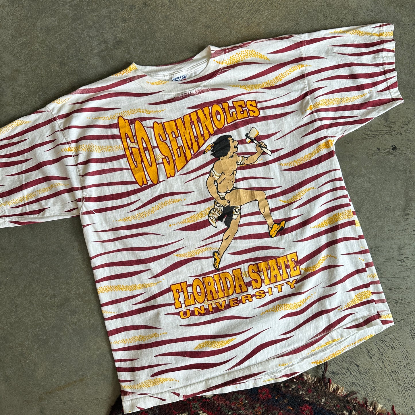Go Seminoles Stripe AOP Shirt - XL