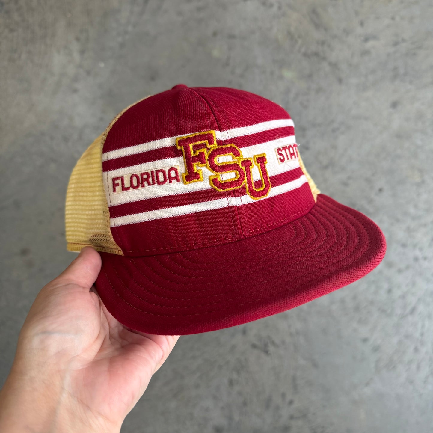 FSU Three Stripe AGD Trucker Hat (As-Is)