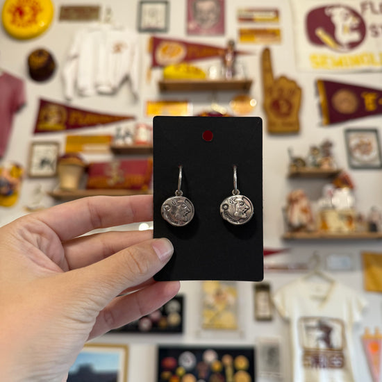 FSU Osceola Head Hoop Earrings