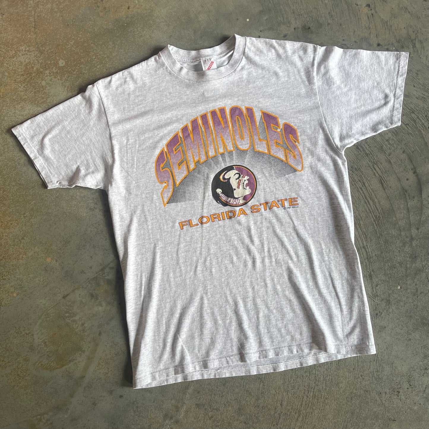 Jerzees Seminoles Heather Grey Tee
