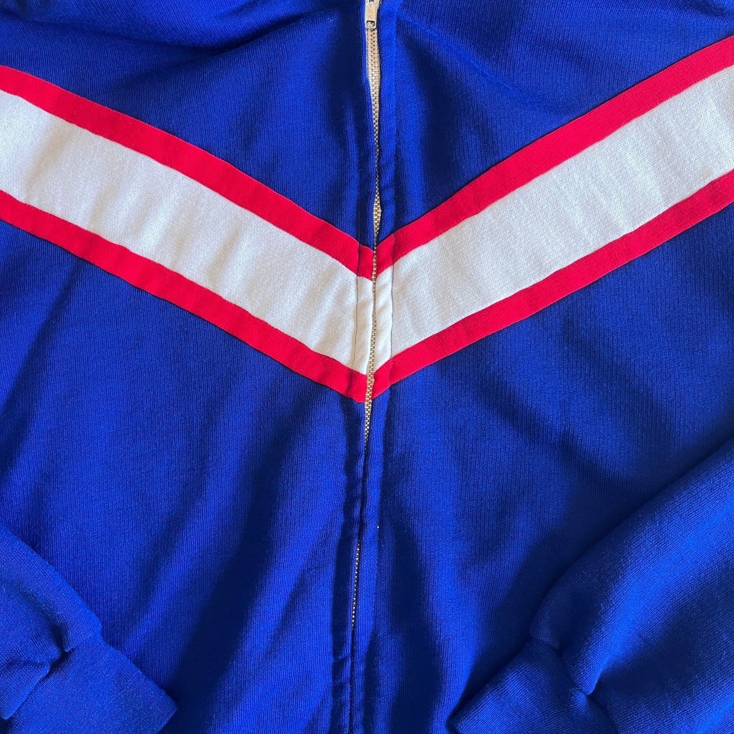 Red, White, and Blue Zip Up Hoodie