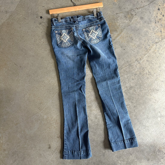 Y2K LEI Pearl Pocket Jeans - 24x28