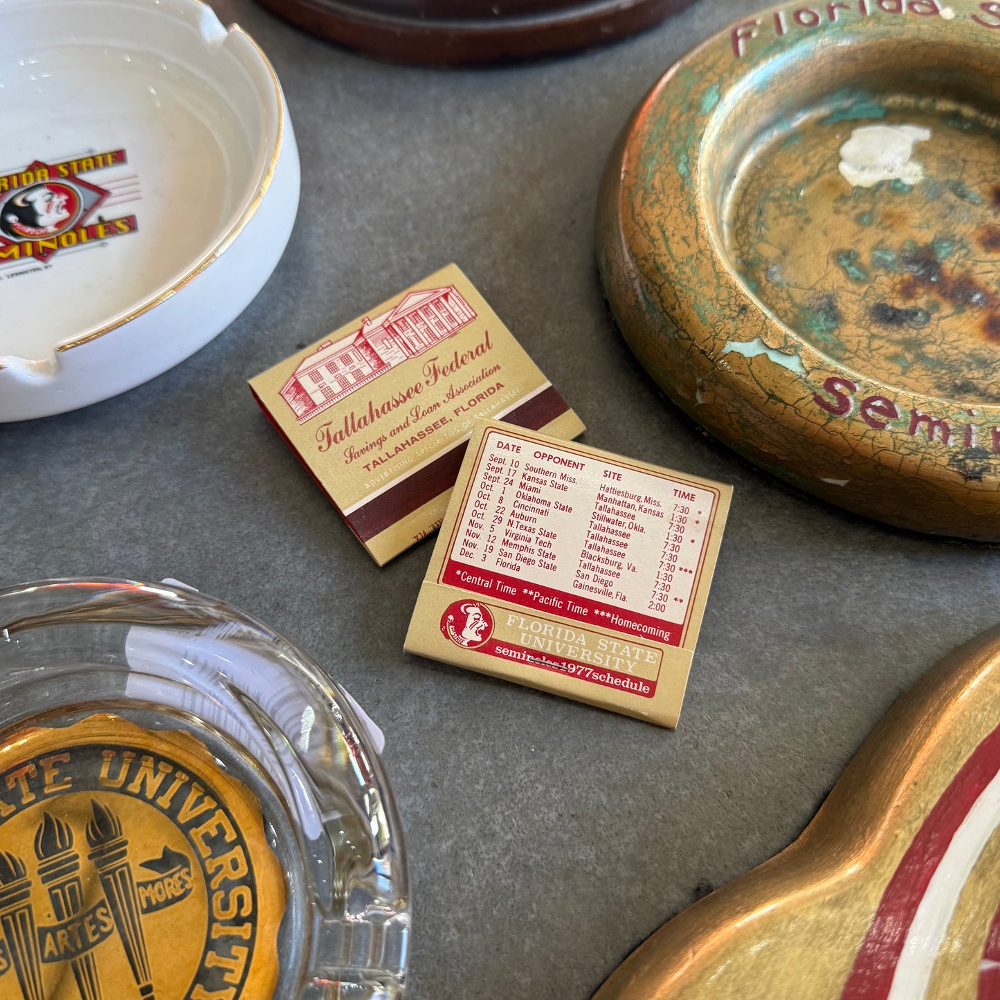 FSU 1977 Season - Tallahassee Federal Matchbooks