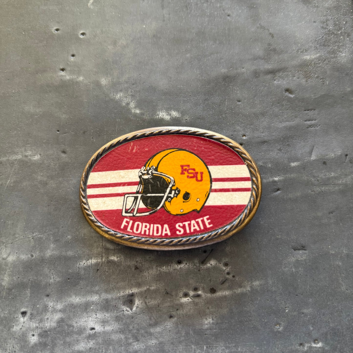 FSU Football Helmet Belt Buckle