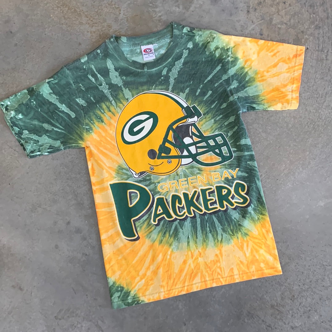 Green Bay Packer Tie Dye Shirt Small