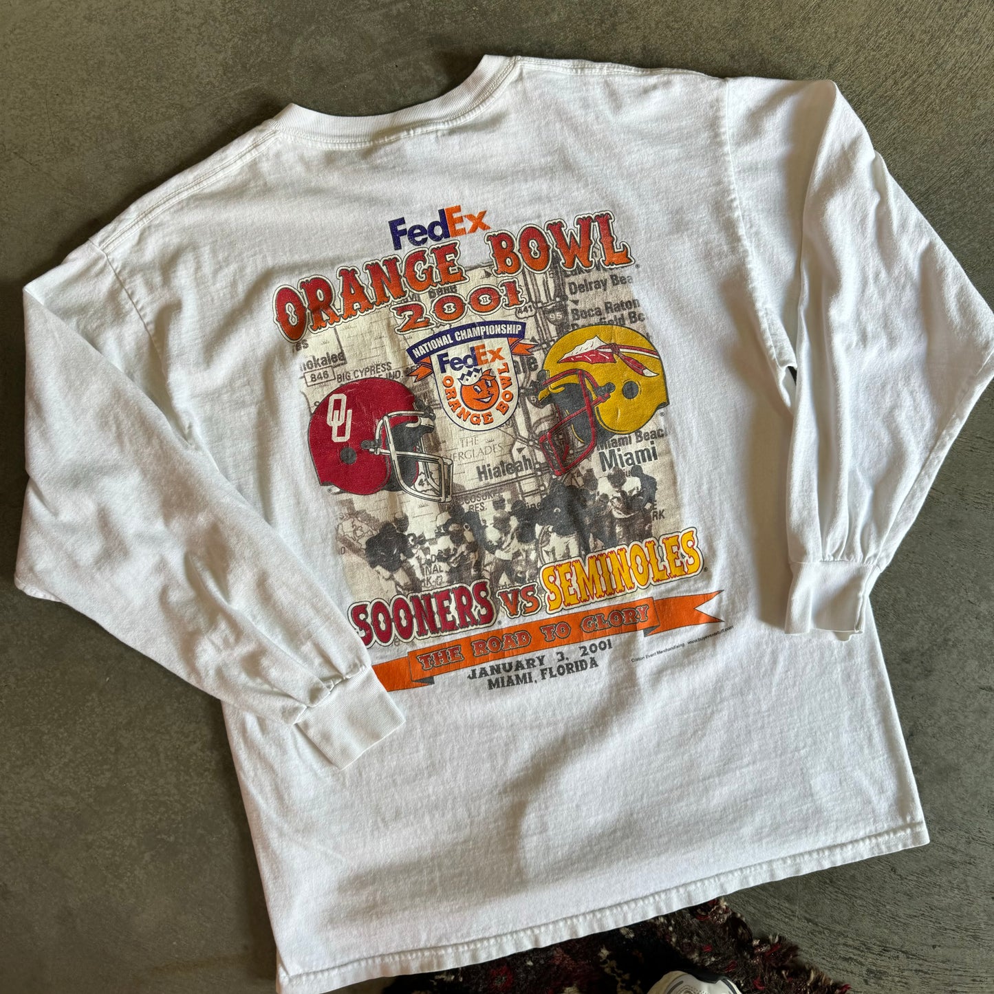 2001 Orange Bowl FSU vs. OU Long Sleeve