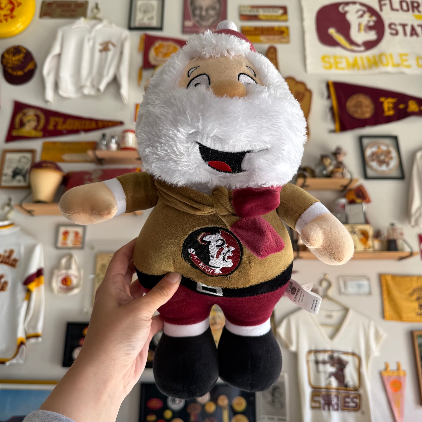 FSU Standing Santa Plush