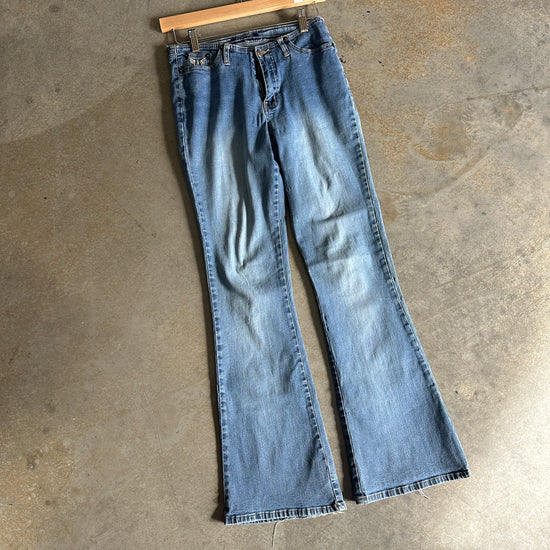 Y2K Low Rise Angel Jeans - 25x29