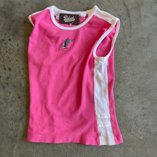 Pink Florida Marlins Wide Tank Top