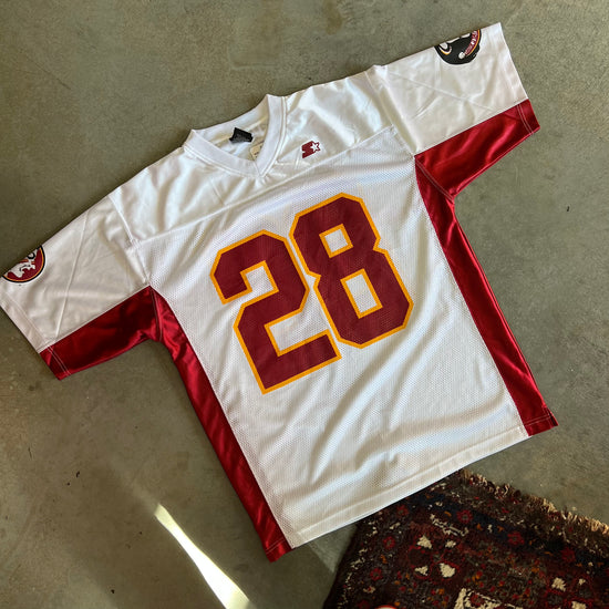 Load image into Gallery viewer, FSU #28 White Starter Football Jersey - L
