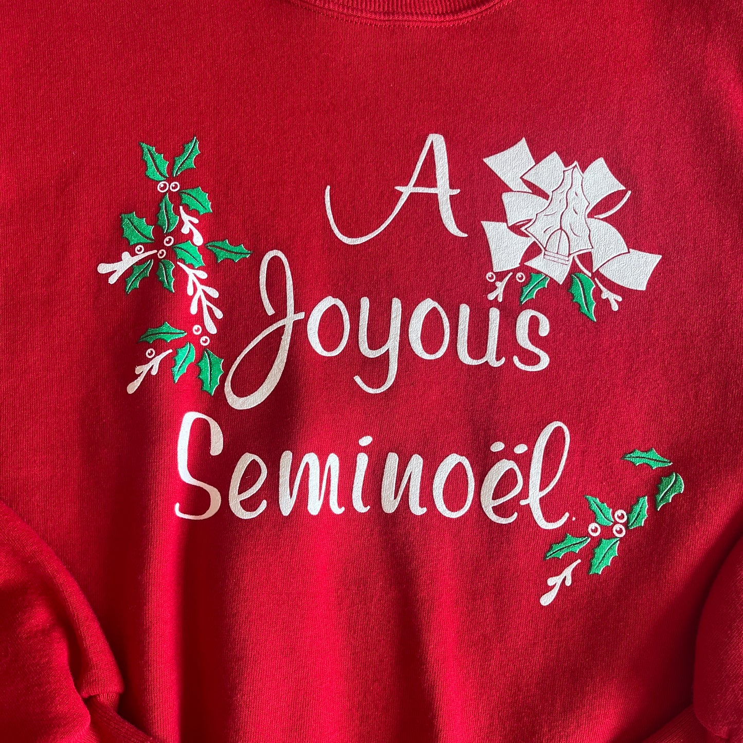 FSU Christmas A Joyous Seminoel Sweatshirt - Large