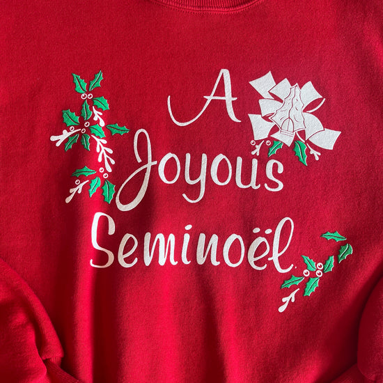 FSU Christmas A Joyous Seminoel Sweatshirt - Large