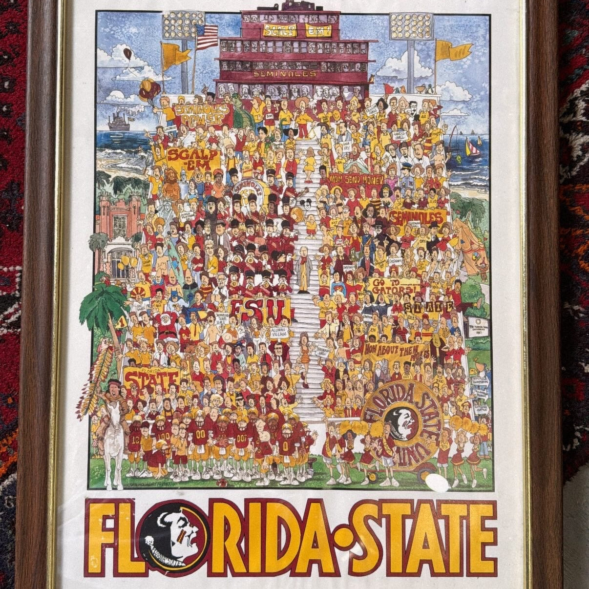Framed FSU Fans in Stadium Poster