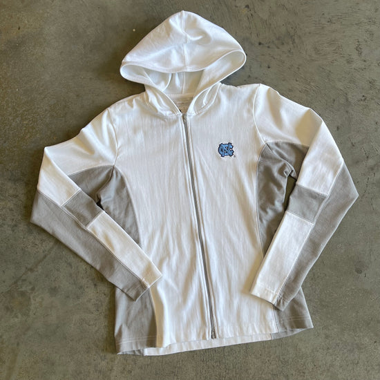 White & Grey Women's UNC Zip Up