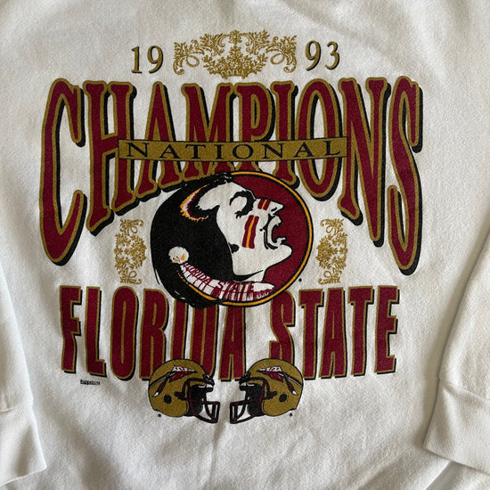 FSU 1993 Nat Champs White Crewneck