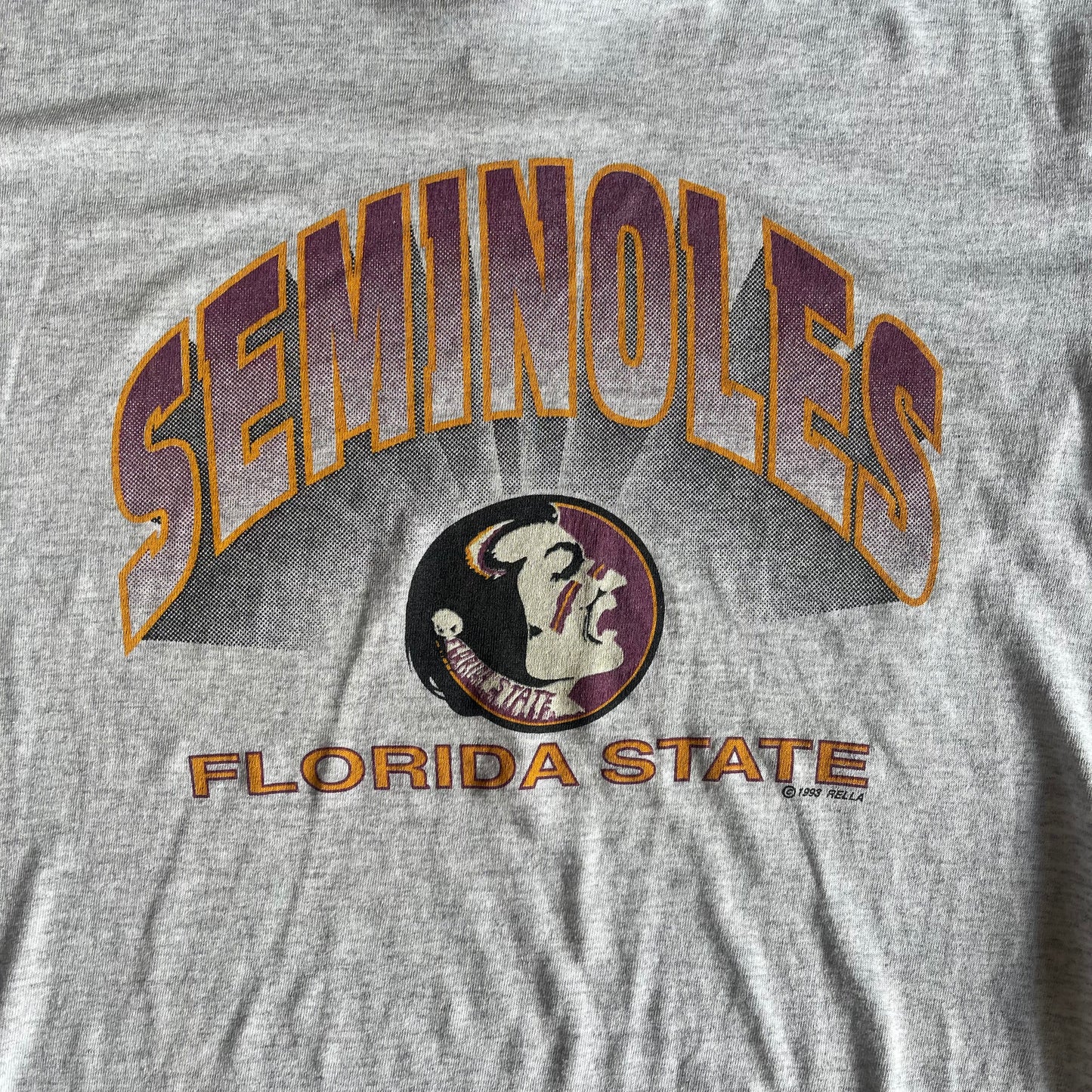Jerzees Seminoles Heather Grey Tee