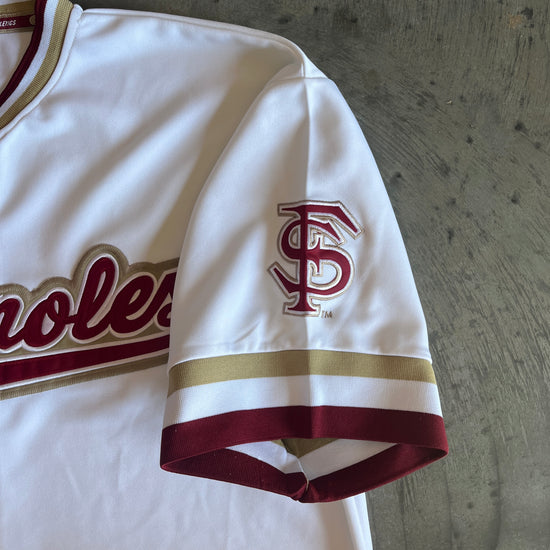 Colosseum Seminole White Baseball Jersey