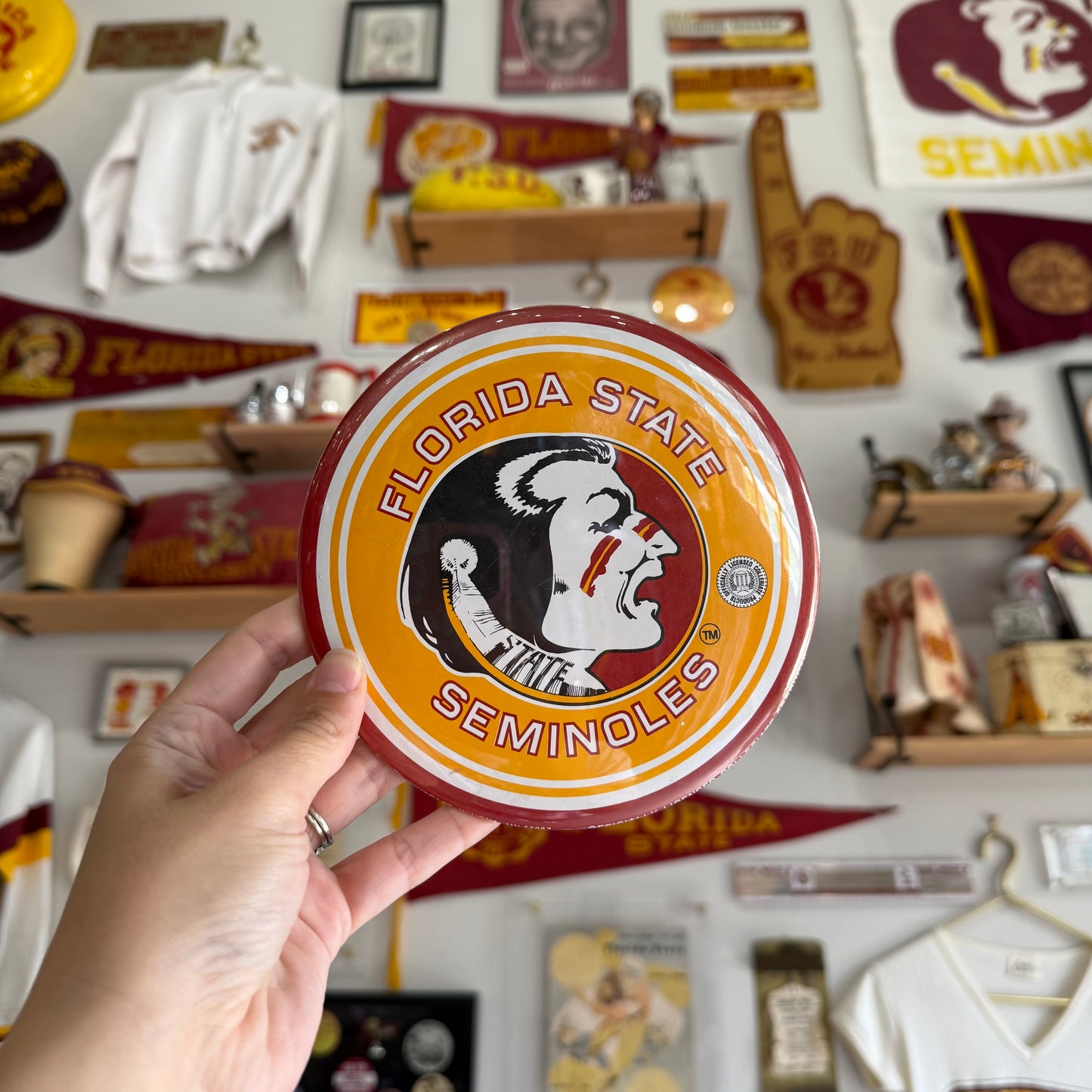 Large Florida State Seminoles Pinback Button