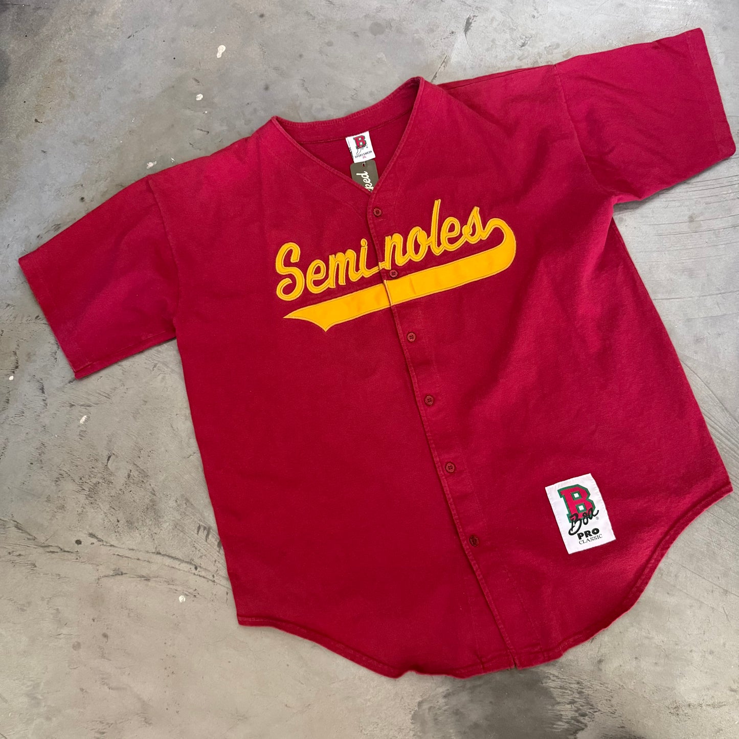 Seminoles Boa Sportswear Cotton Baseball Jersey