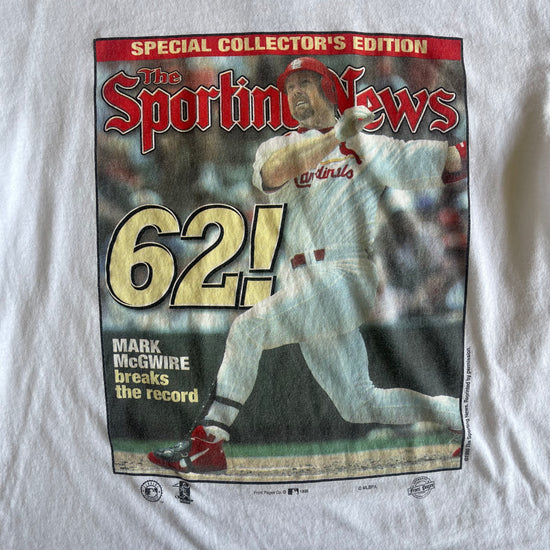 Mark McGwire 62 Home Runs Shirt
