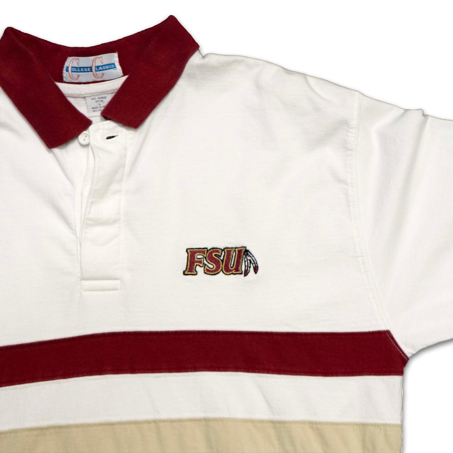 FSU College Classics Block Stripe Polo