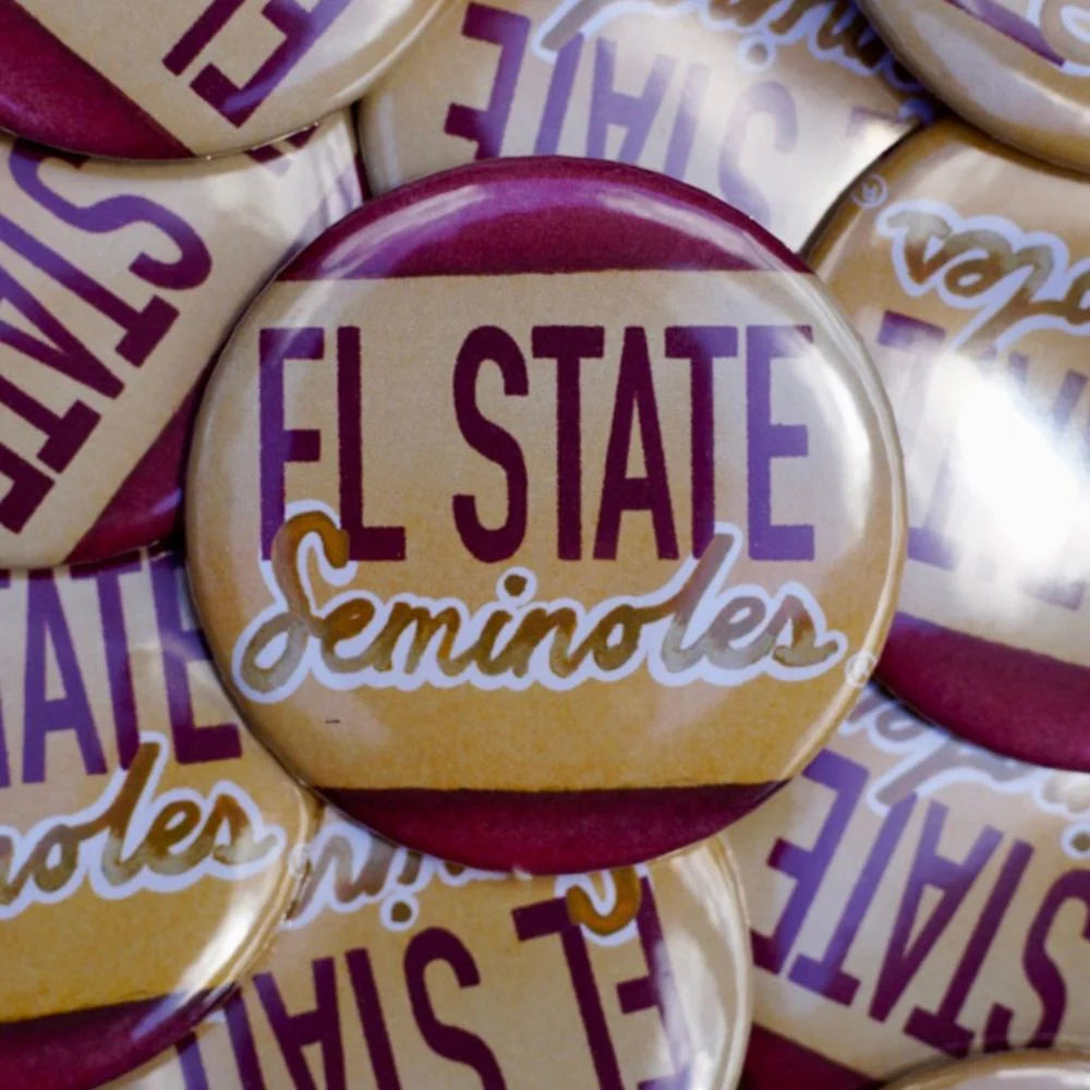 FL State Seminoles Button (AXN)