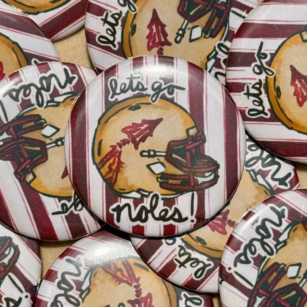 Let’s Go Noles! Button (AXN)