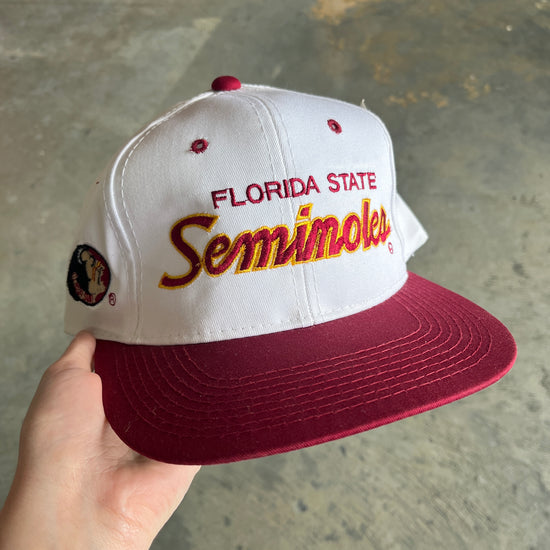 FSU Sports Specialties Double Line Script Hat (White Dome)