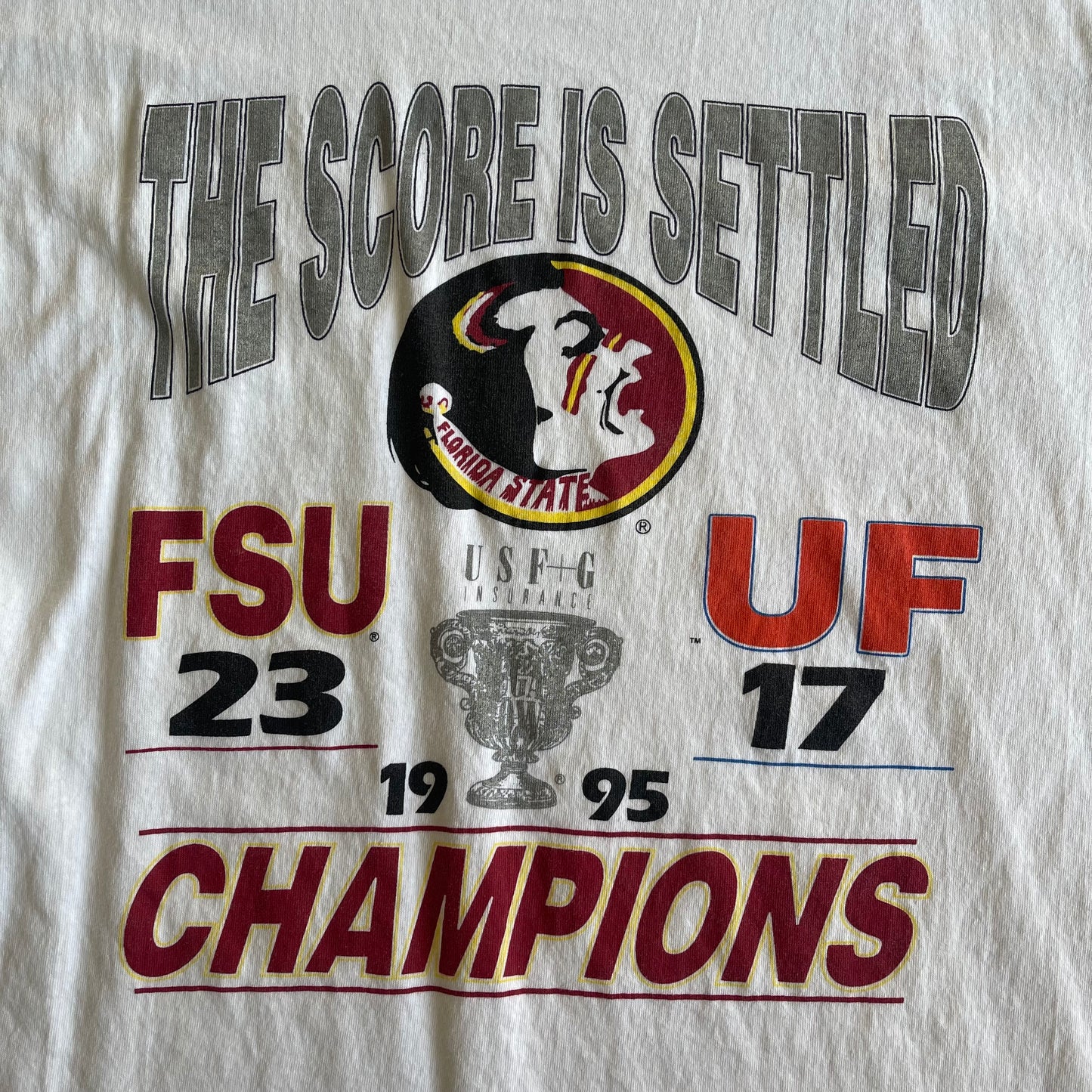 1995 FSU vs. UF Score is Settled Shirt