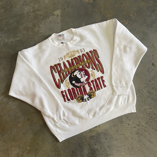 FSU 1993 Nat Champs White Crewneck