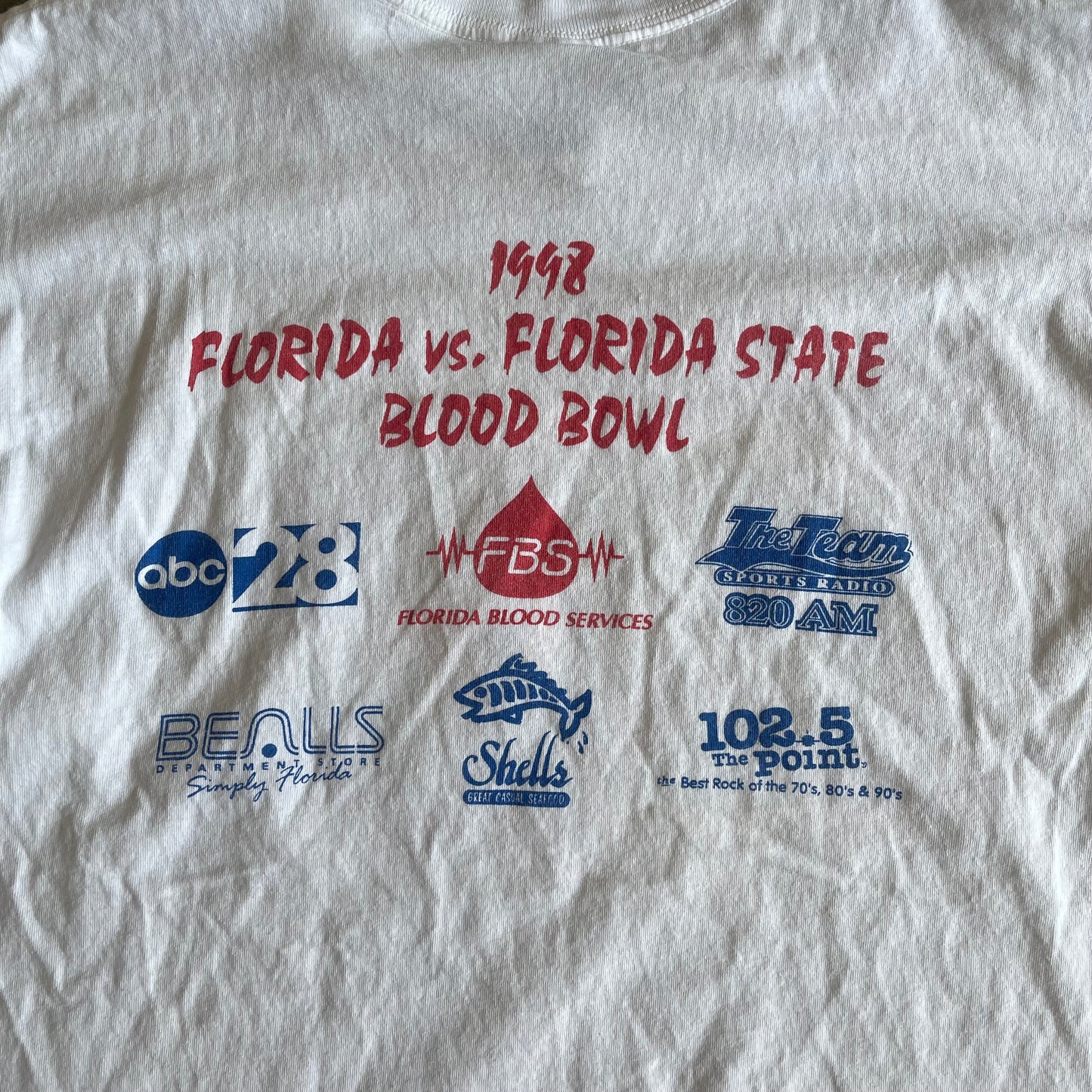1998 FSU vs UF Blood Bowl Shirt
