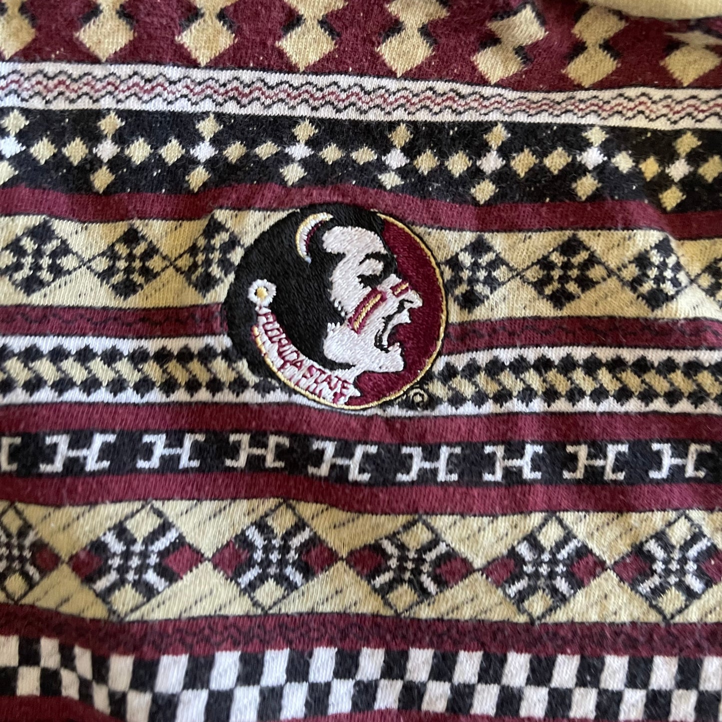 Womens Cropped College Classics FSU Logo Polo