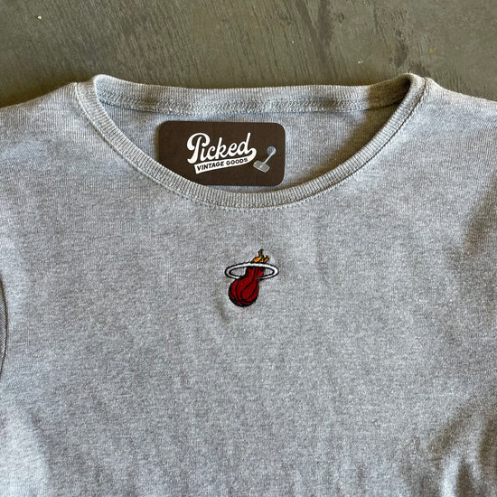 Grey Miami Heat Women's LS Shirt