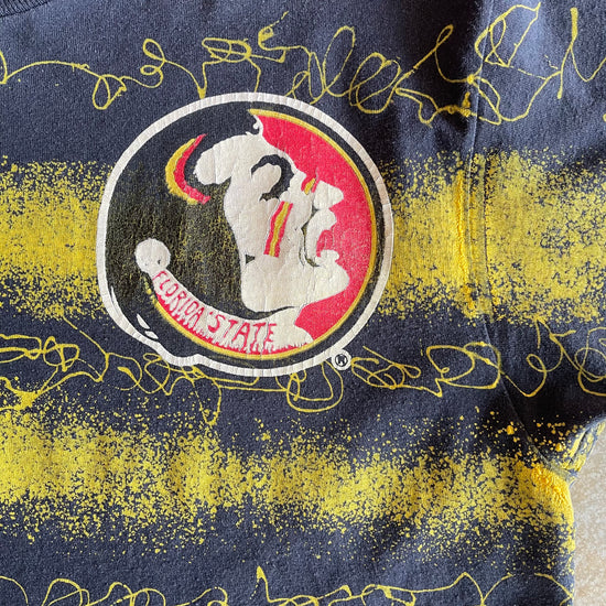 FSU Yellow Striped Paint Shirt