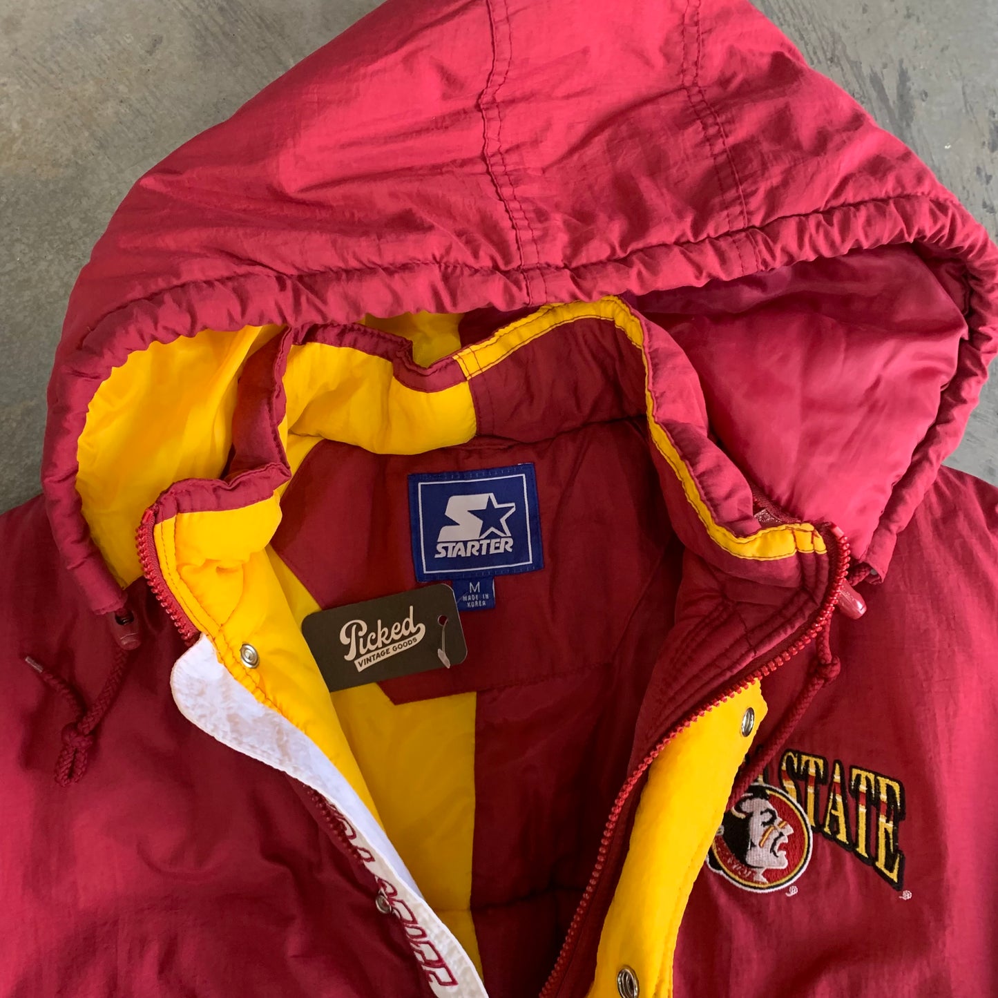 FSU Starter Puffer Jacket - M