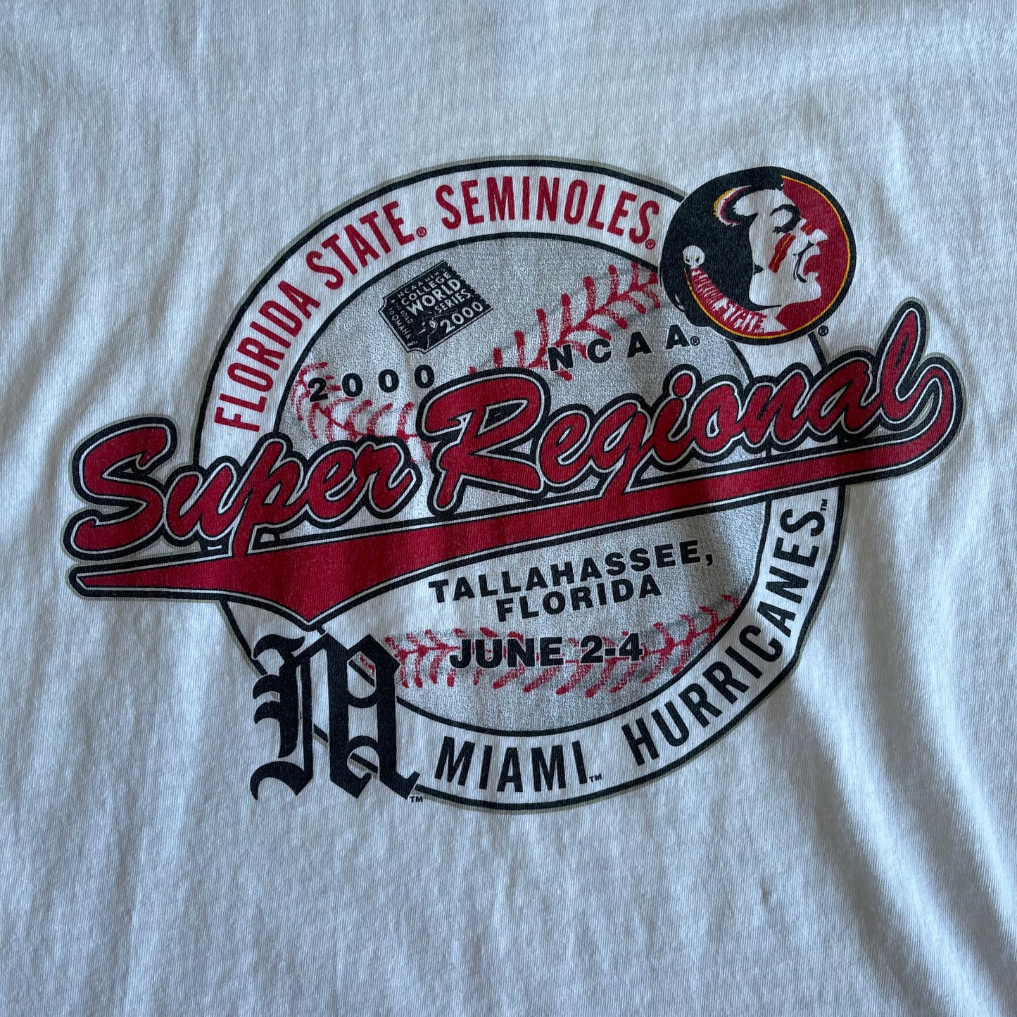2000 FSU Baseball Super Regional Shirt
