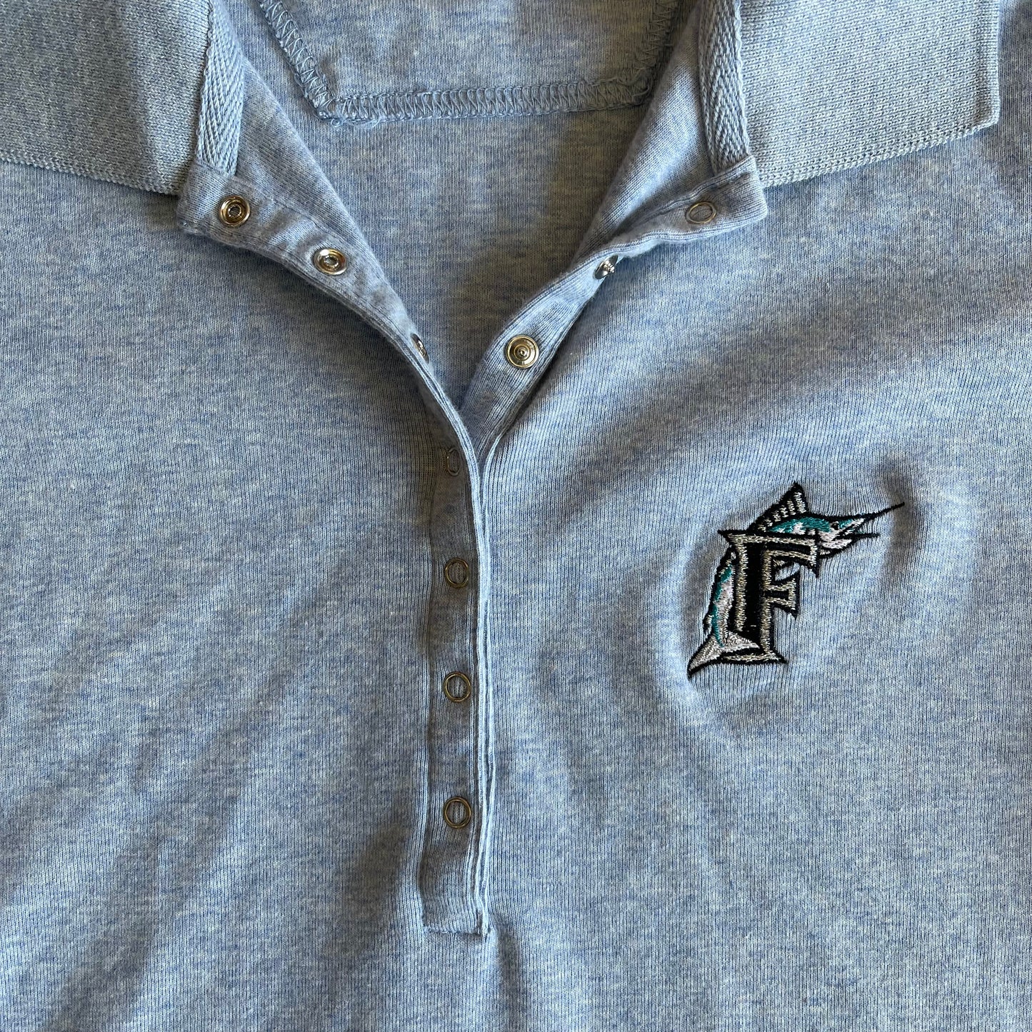 Blue Florida Marlins Women's Polo