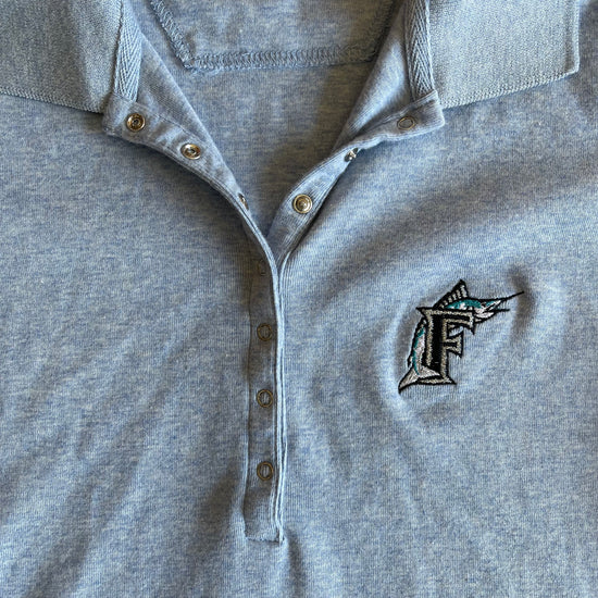 Blue Florida Marlins Women's Polo