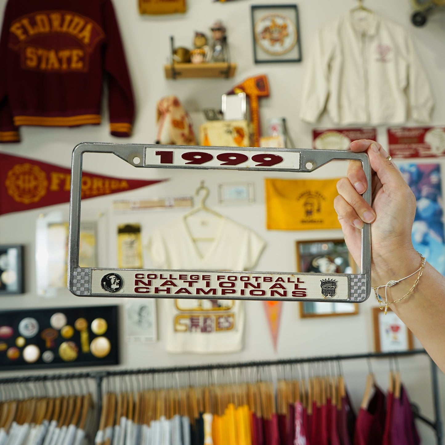 1999 National Champions License Plate Cover