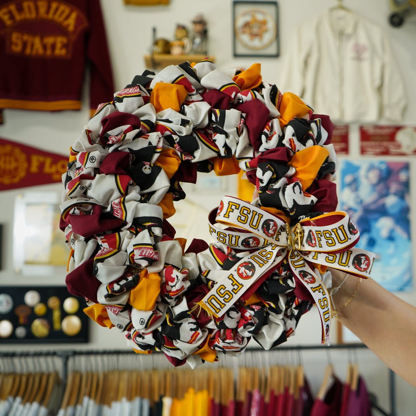 Handmade FSU Wreath