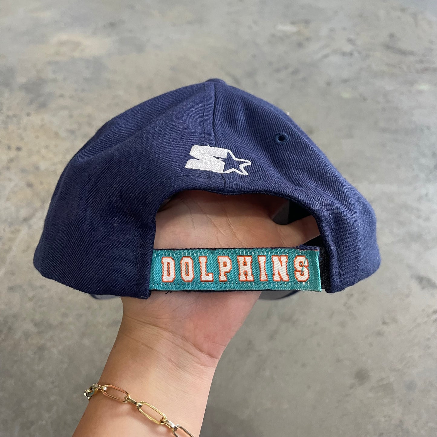 Dolphins Logo Navy Starter Hat
