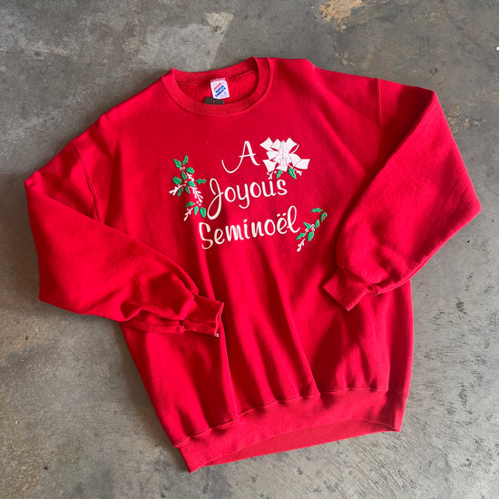 FSU Christmas A Joyous Seminoel Sweatshirt - Large